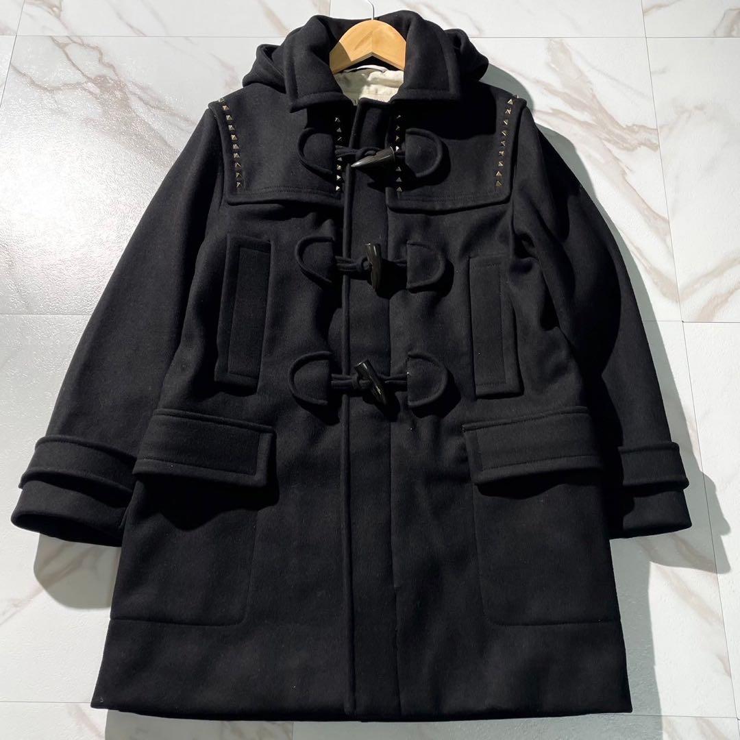 VALENTINO ヴァレンティノ　ロックスタッズ　ダッフルコート　フード付