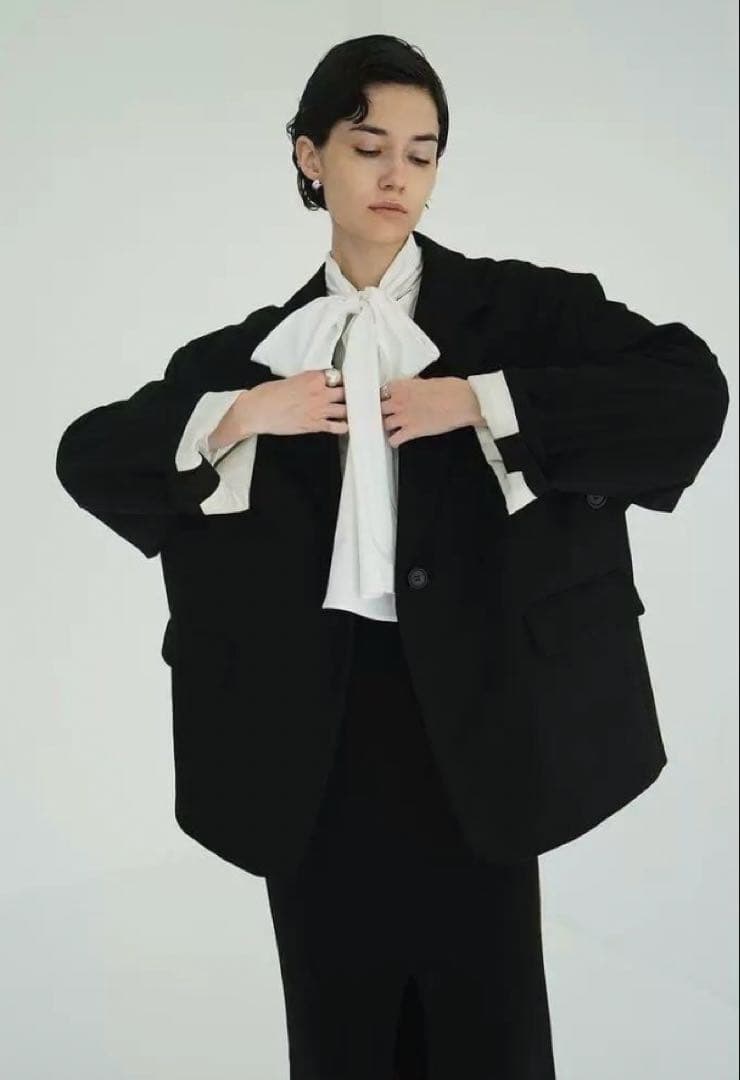 CLANE テーラードオーバージャケット チェック サイズ1