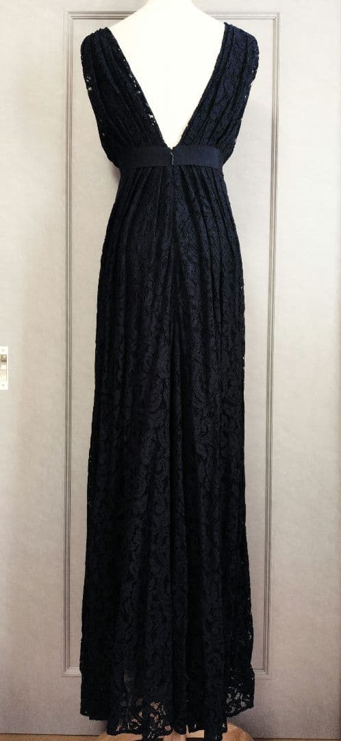 うに様♡【CAROLINA HERRERA】総レース ロングドレス ネイビー