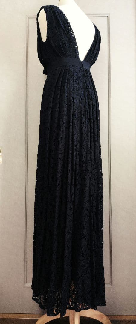 うに様♡【CAROLINA HERRERA】総レース ロングドレス ネイビー