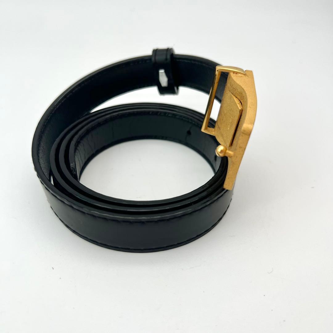 美品✨　新品ベルト　エルメス　馬車ロゴ　ベルト　　ゴールド　ブラック　レザー