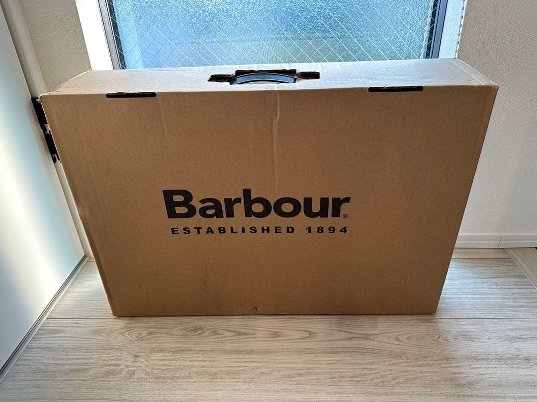 Barbour UK9 ブラック 長靴 ハウスチェック柄ライニング