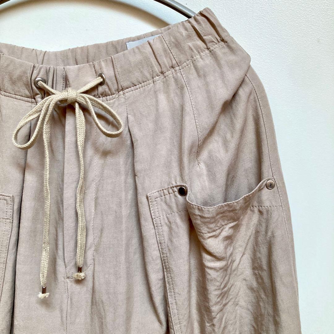 OTOAAオトアー レーヨンリネンバルーンパンツ