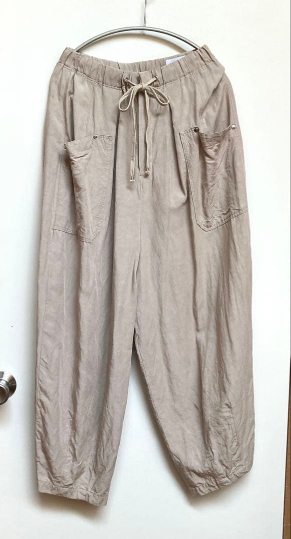 OTOAAオトアー レーヨンリネンバルーンパンツ