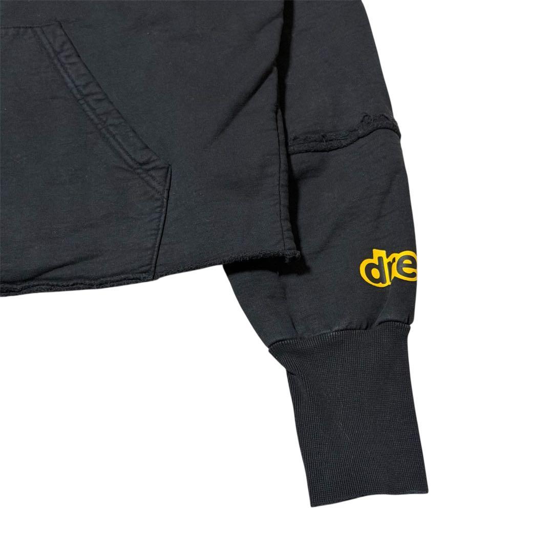 drew house スマイルロゴ パーカー S ブラック