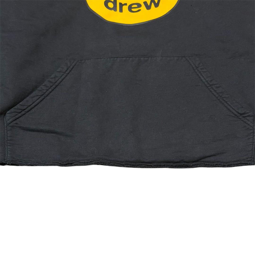 drew house スマイルロゴ パーカー S ブラック