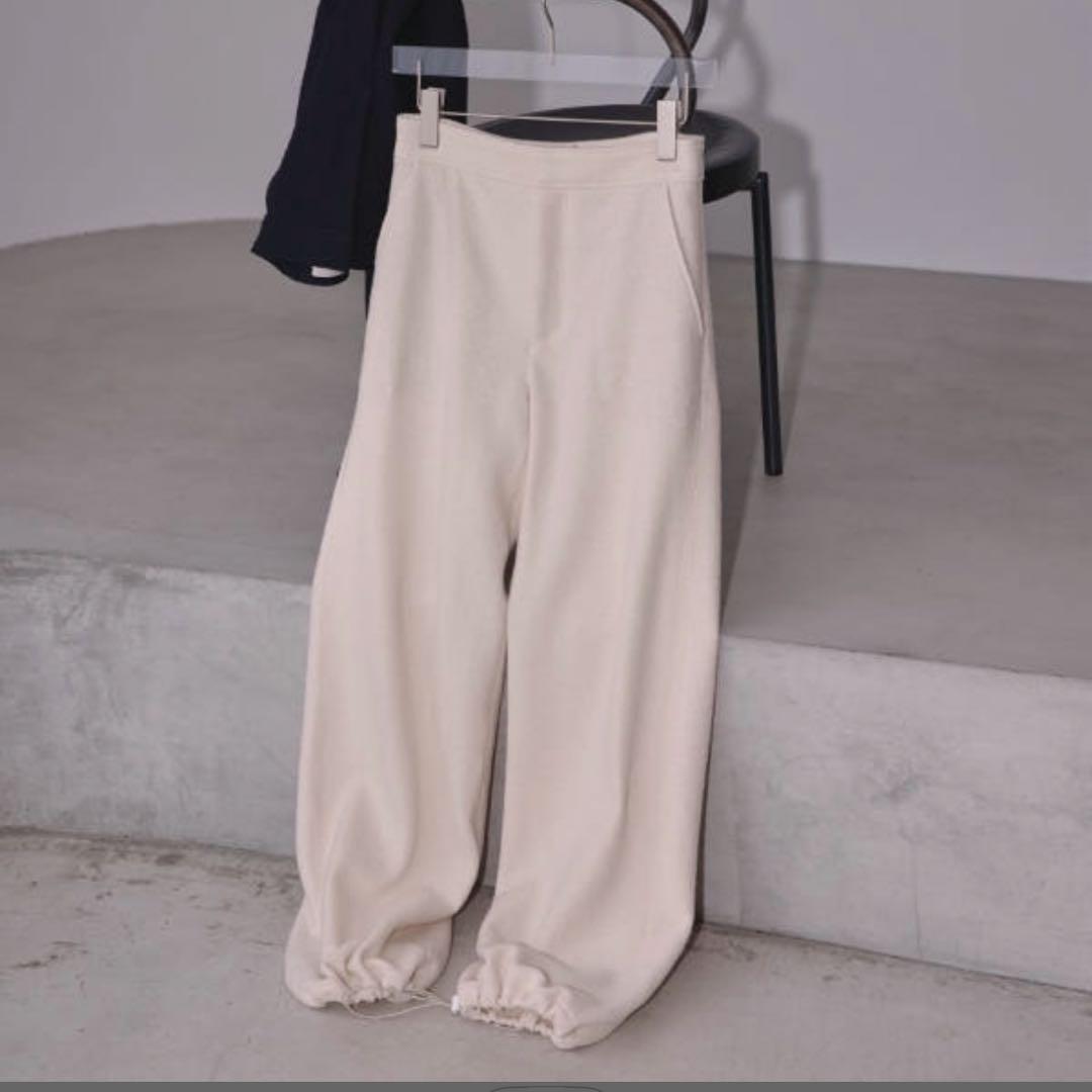 TODAYFUL ドローストリングスウールパンツ 38