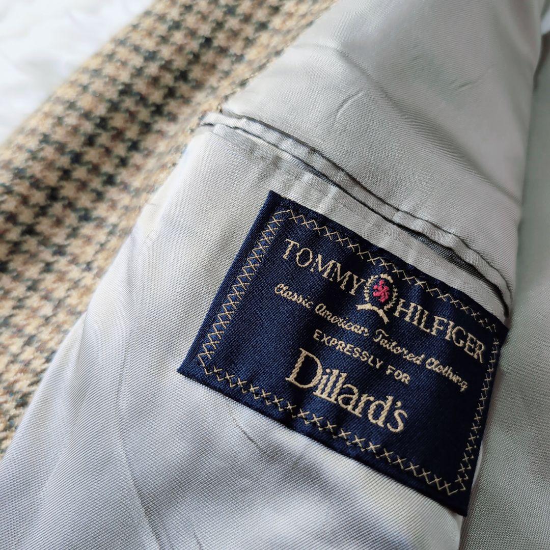 【極美品】レア　USA製　XL　ツイードジャケット　大千鳥　チェック柄　ブラウン