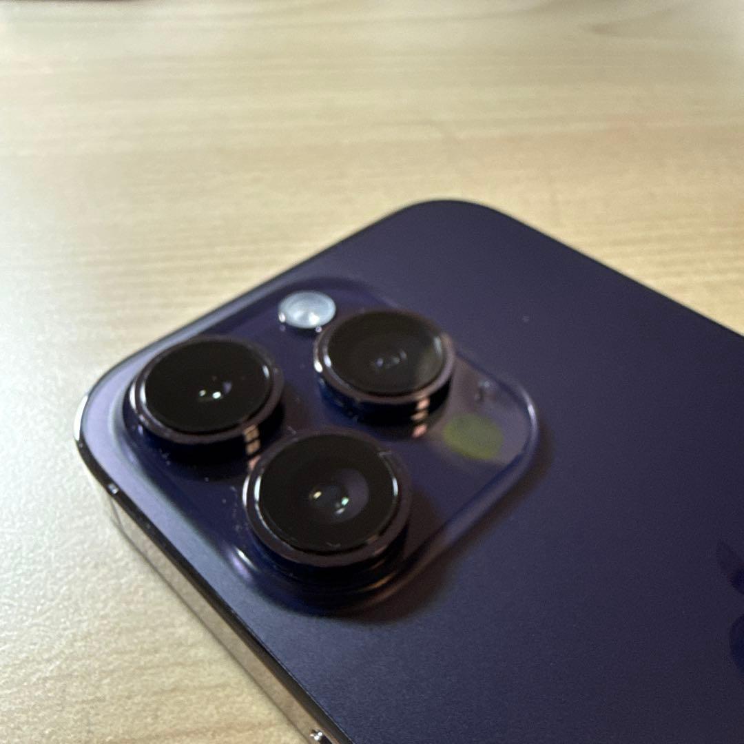 美品 Apple iPhone 14 Pro ディープパープル 128GB
