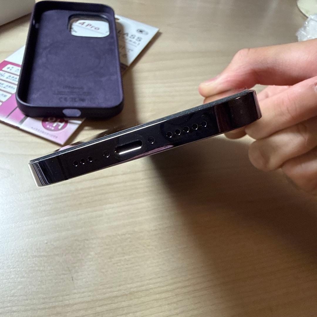 美品 Apple iPhone 14 Pro ディープパープル 128GB