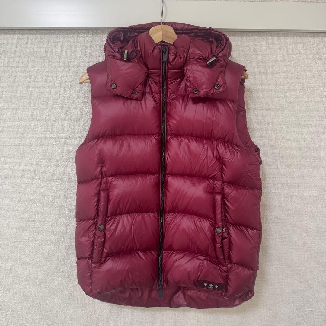 圭さん専用！美品☆TATRAS ダウンベスト フード付　メンズ 03 レッド