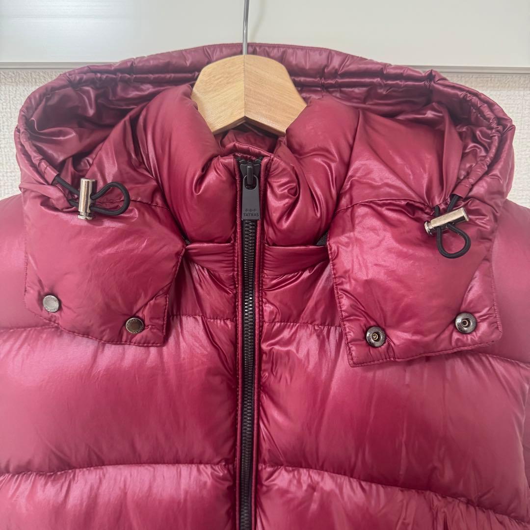 圭さん専用！美品☆TATRAS ダウンベスト フード付　メンズ 03 レッド