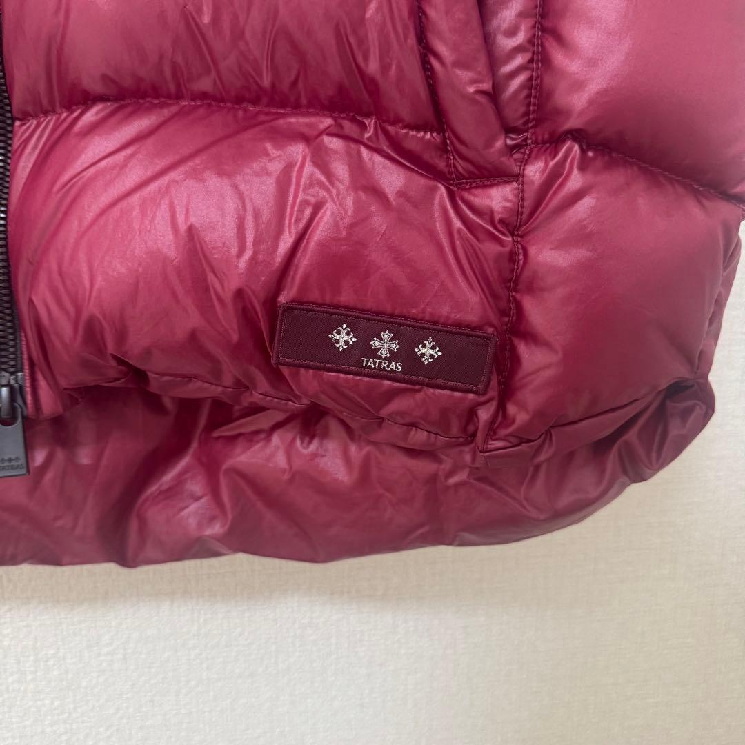 圭さん専用！美品☆TATRAS ダウンベスト フード付　メンズ 03 レッド
