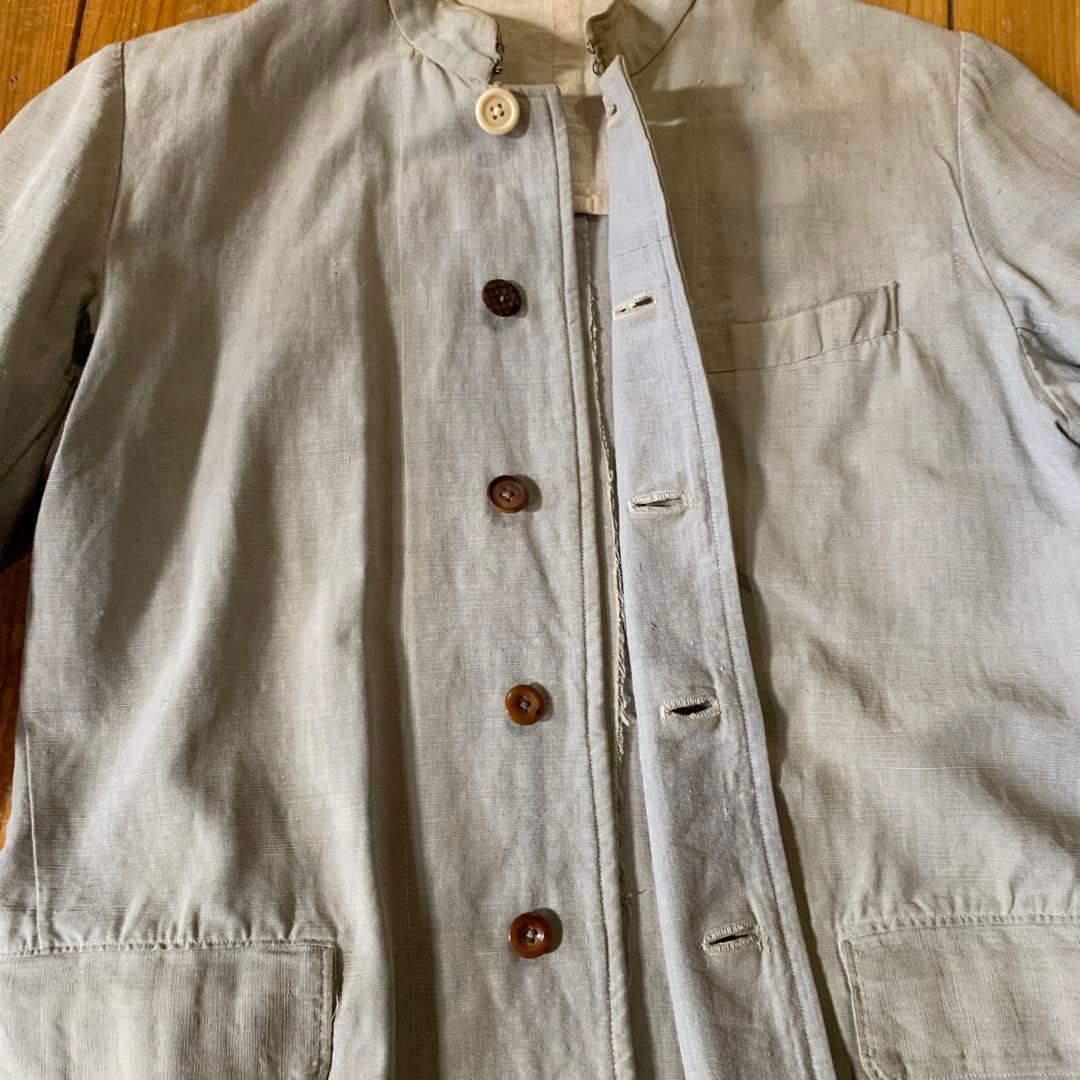 1900s〜 French製 コットンリネンジャケット