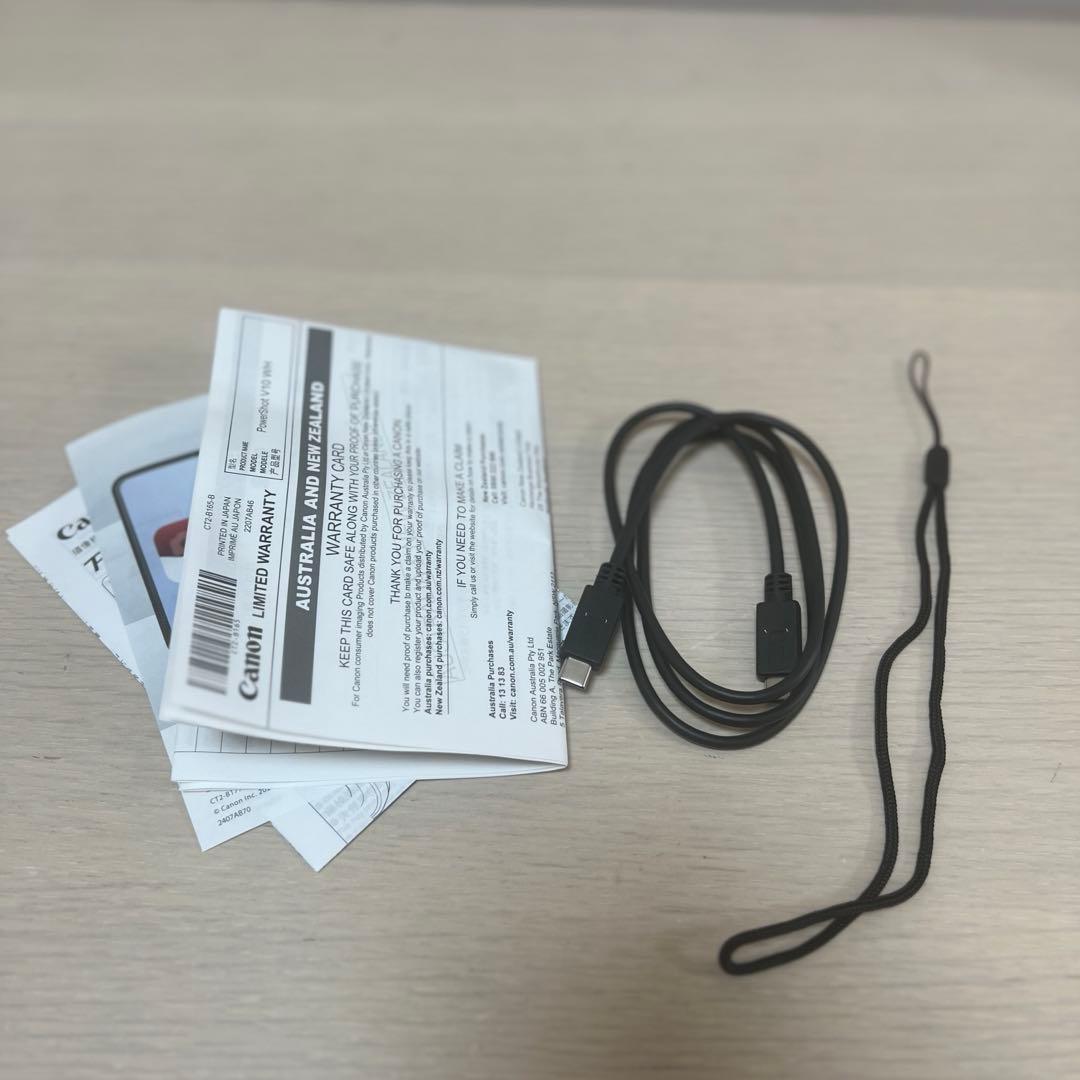 【超美品・SD、フィルム付】Canon PowerShot V10 ホワイト