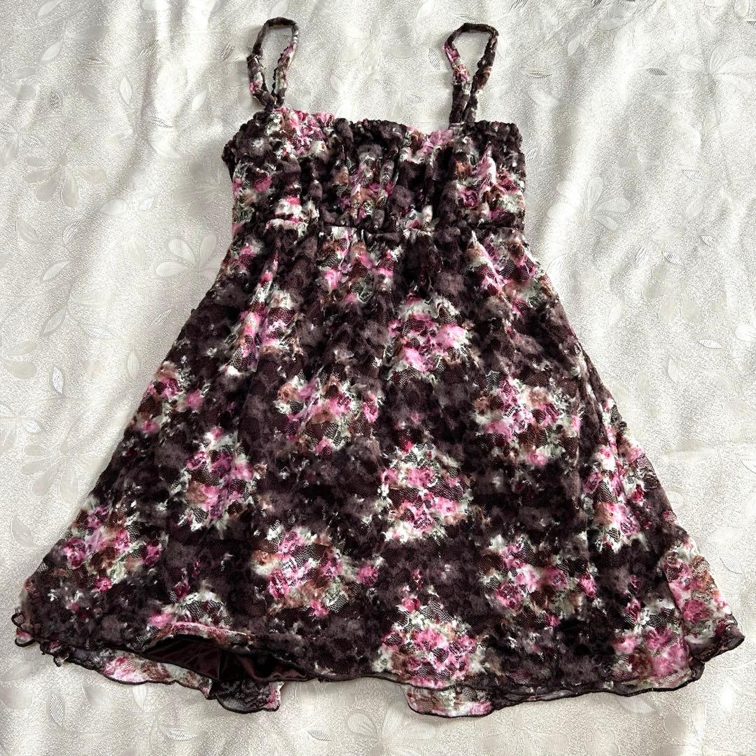 【新品】LIZ LISA 希少 00’s 花柄 ベロア キャミ トップス