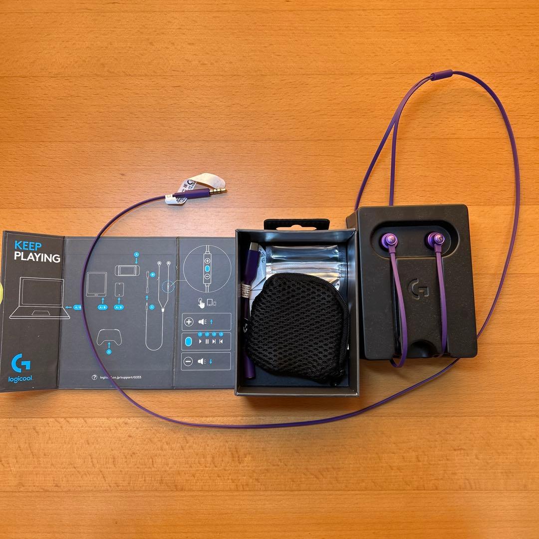 G333 Logicool ゲーミングイヤホン