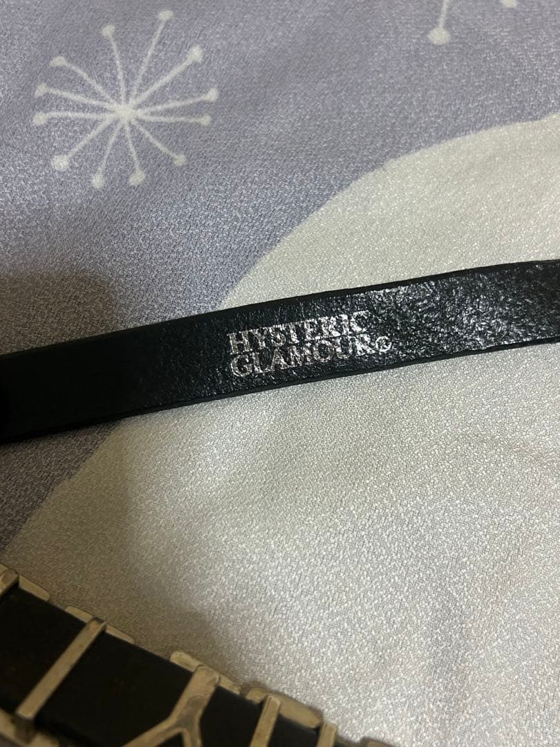 ヒステリックグラマー　スタッズベルト　ロゴタイトベルト