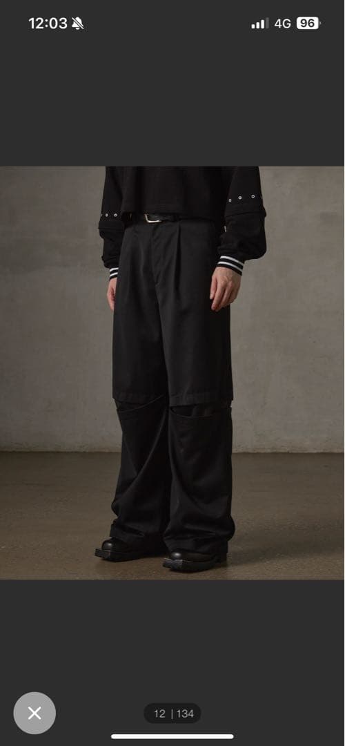 grancy 黒スラックス　Mサイズ　takato