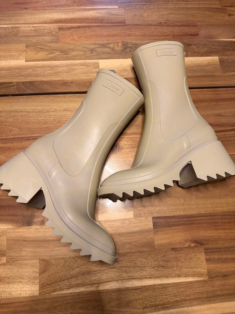 Chloé ベージュ 長靴 厚底