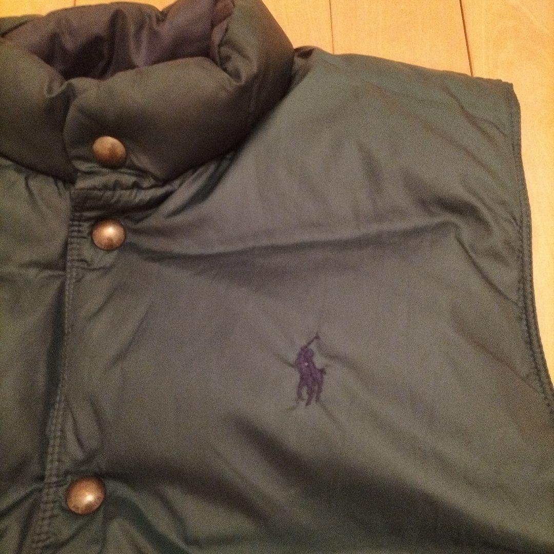 S*o様 Polo Ralph Lauren ネイビー×グリーン ダウンベスト