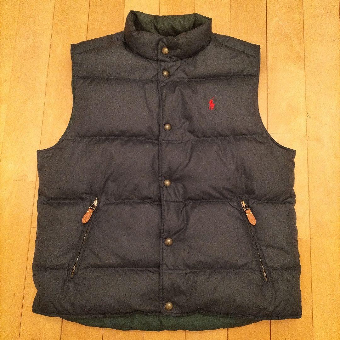 S*o様 Polo Ralph Lauren ネイビー×グリーン ダウンベスト