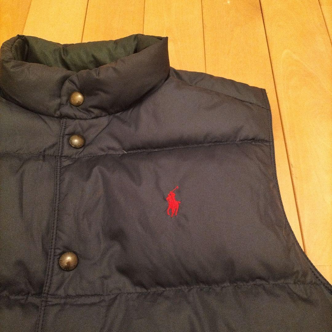 S*o様 Polo Ralph Lauren ネイビー×グリーン ダウンベスト