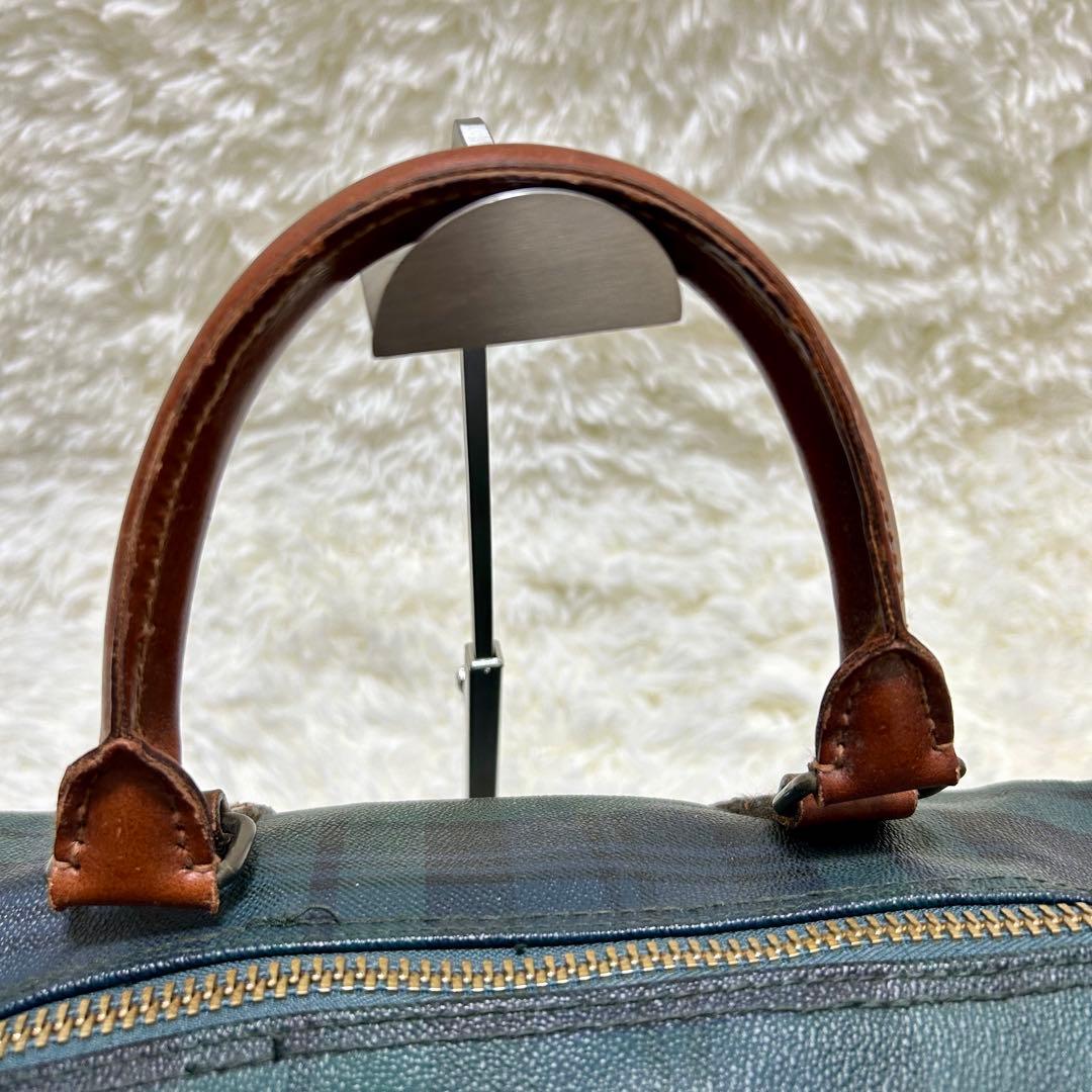 価格交渉歓迎⭐️ ポロラルフローレン　ボストンバッグ　タータンチェック　レザー　革