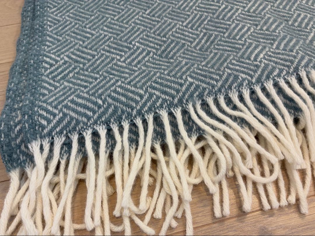 クリッパン KLIPPAN ブランケット ラムウール100％スローケット 未使用