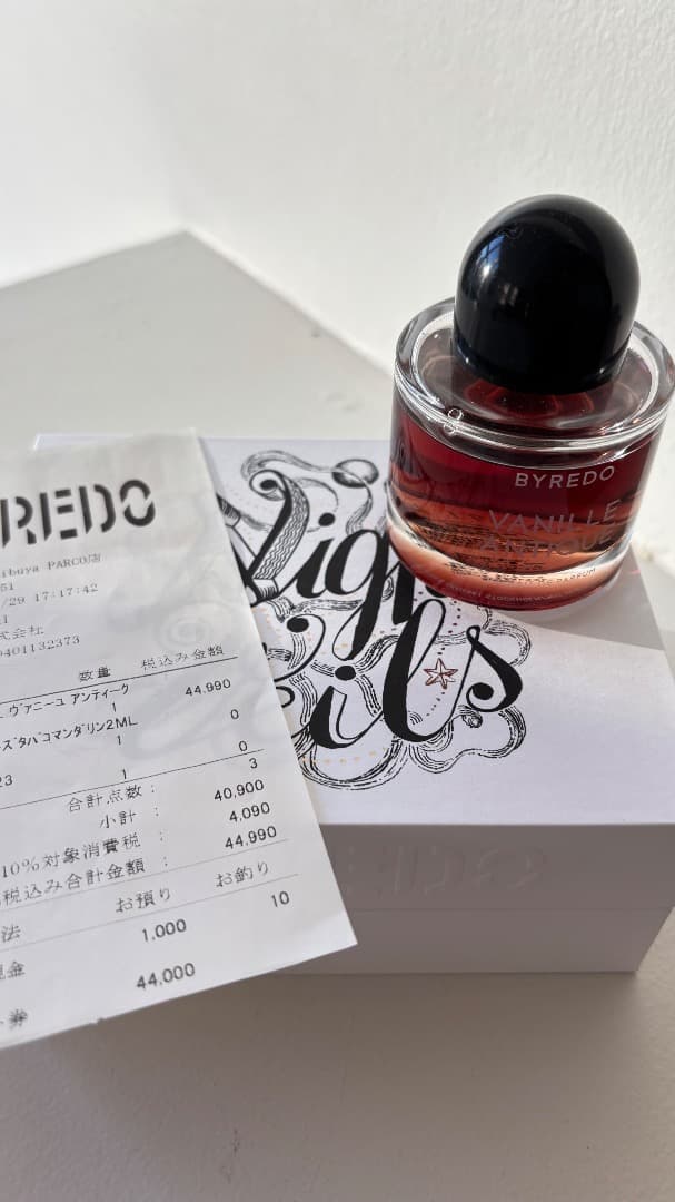BYREDO VANILLE ANTIQUE エクストレ・ド・パルファム