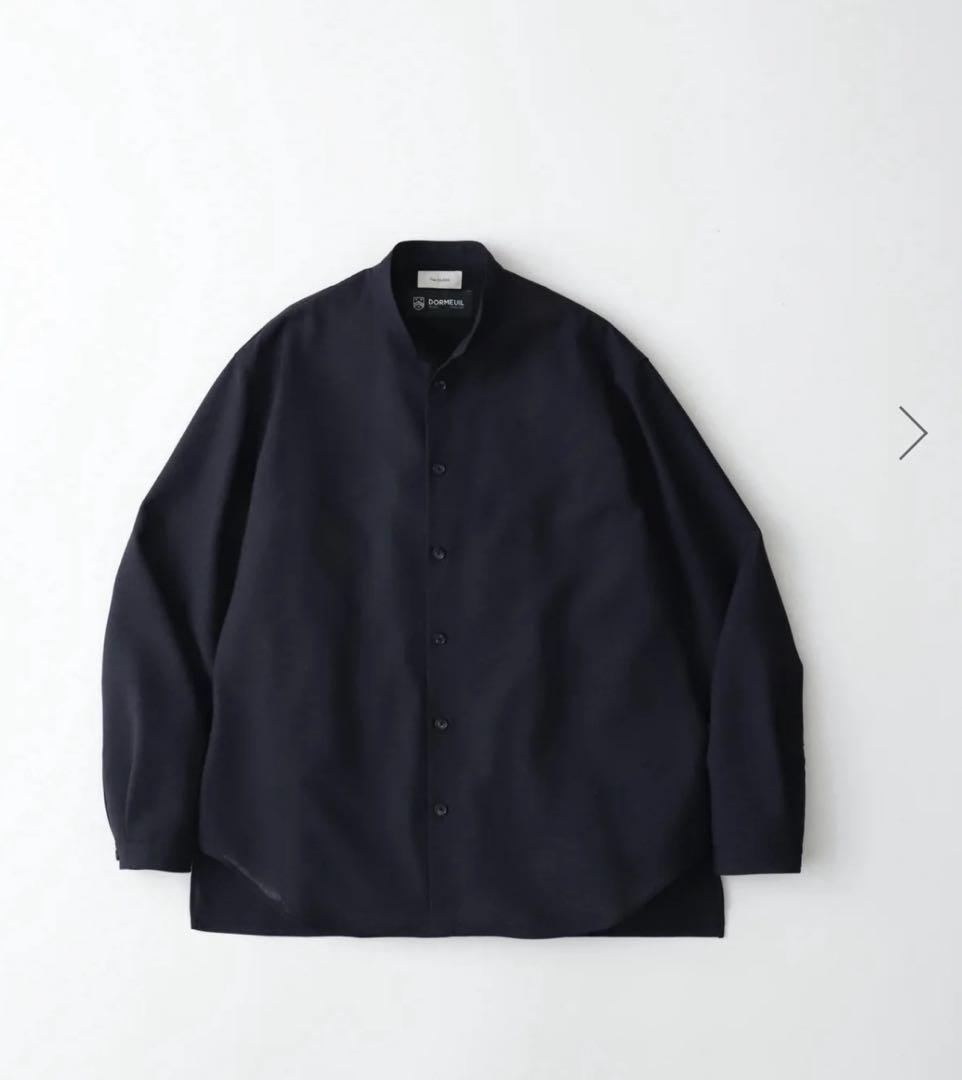 ジャケット・アウター The CLASIK DORMEUIL MINIMAL COLLARLESS