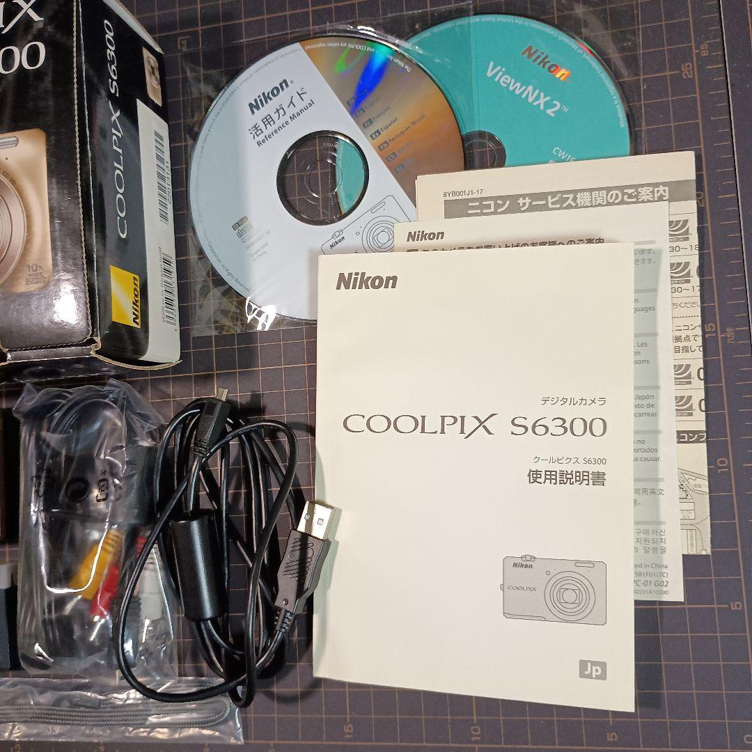 NIKON　COOLPIX　S6300　デジカメ　ゴールド
