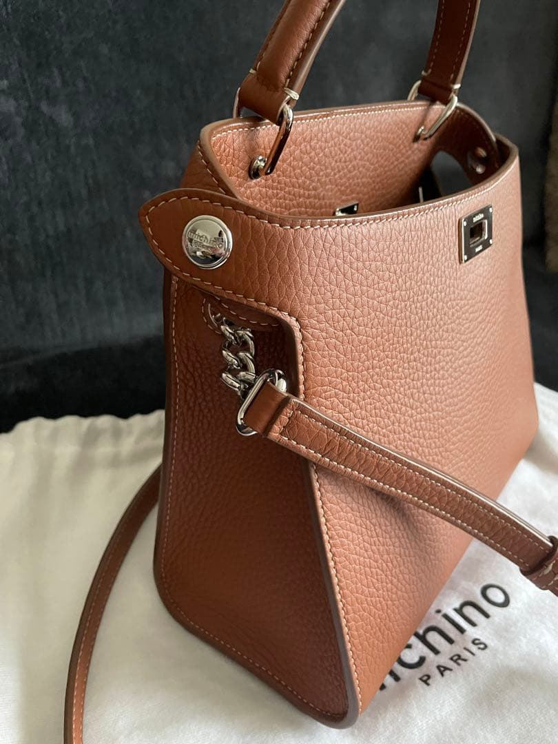 michinoparis ミチノパリ　ルテスミニ　ハンドバッグ　ゴールド　美品