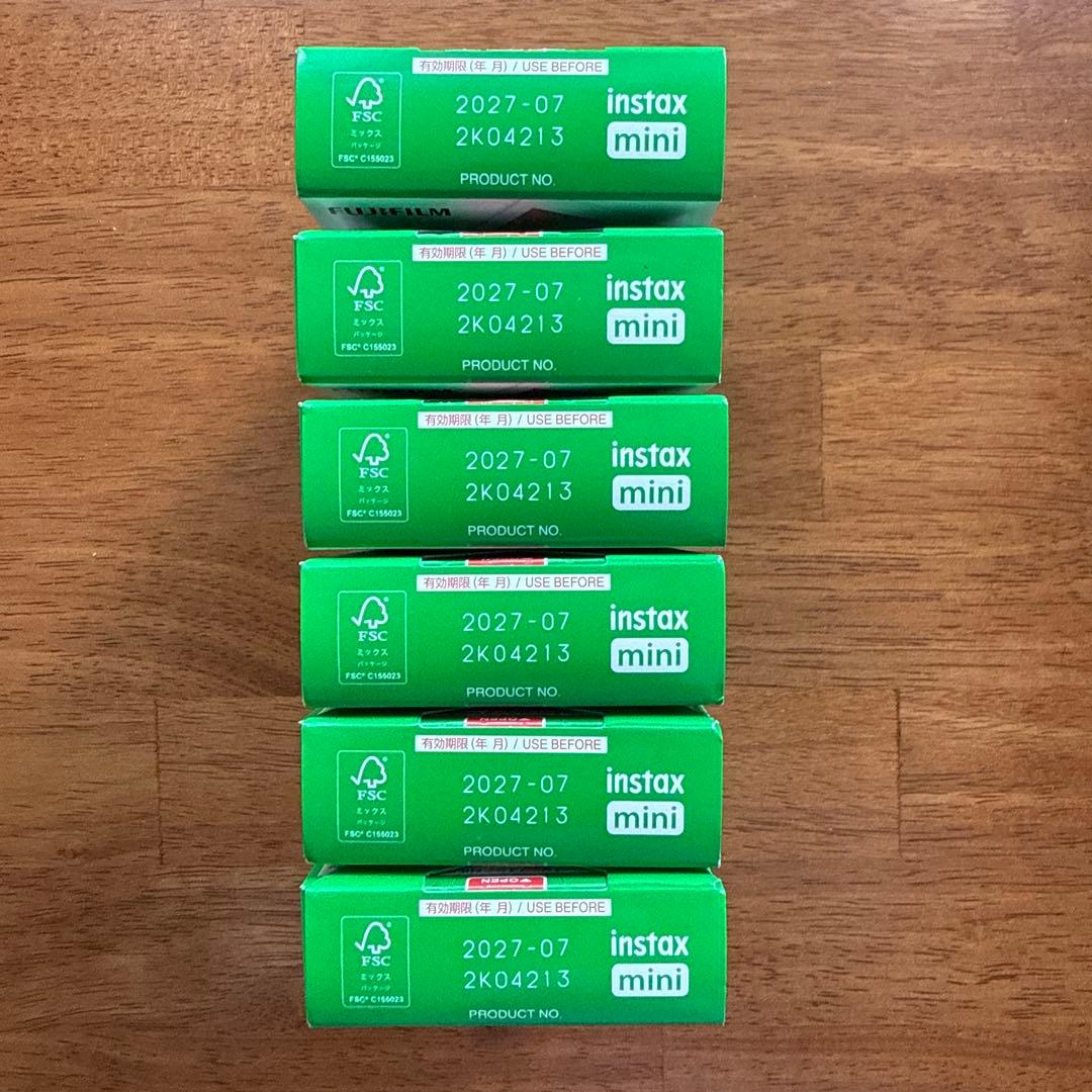 花*火様 チェキフィルム FUJIFILM instax mini 10枚　6箱