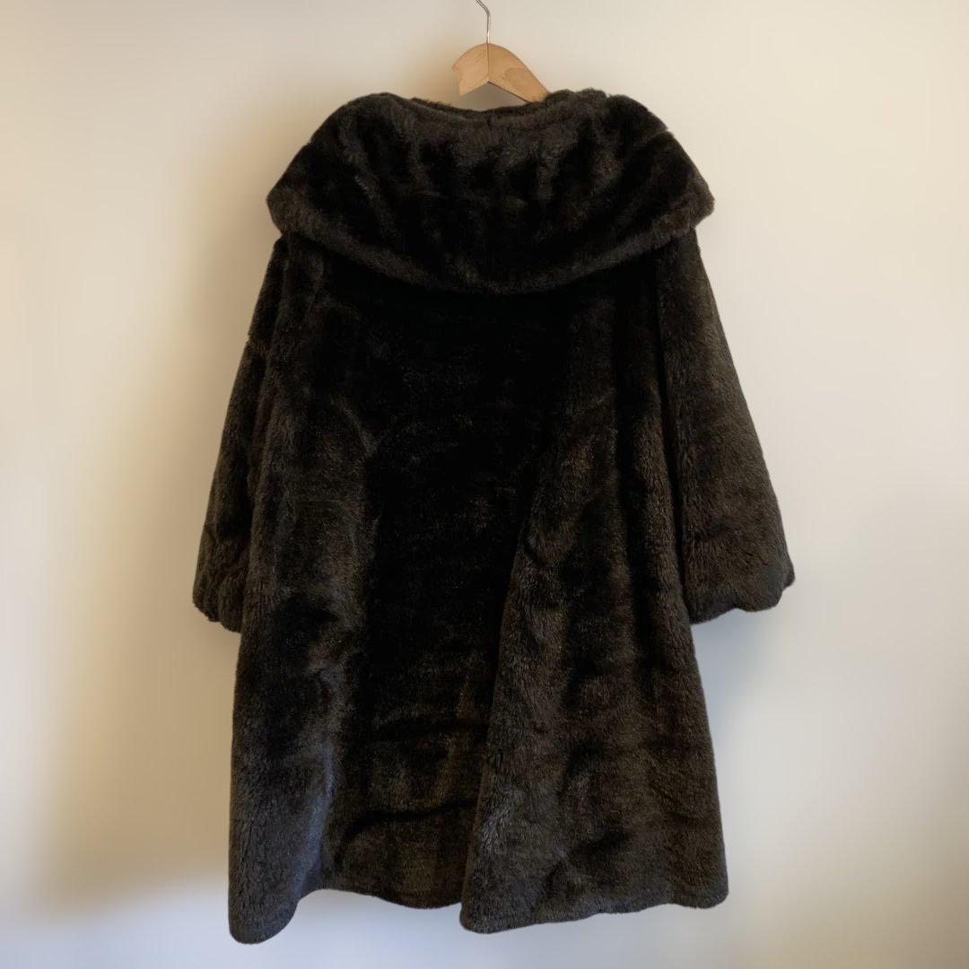 60’s 70’s ヴィンテージ エコファー フェイクファー コート