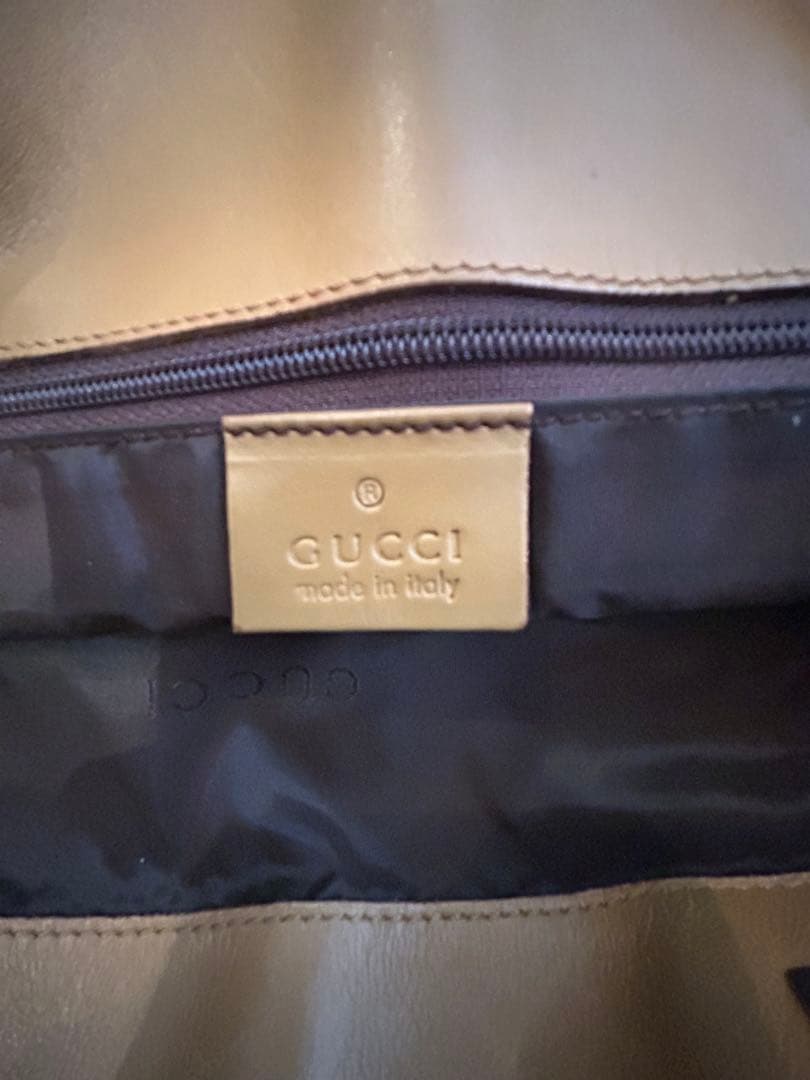 GUCCI GGパターン ハンドバッグ ベージュ
