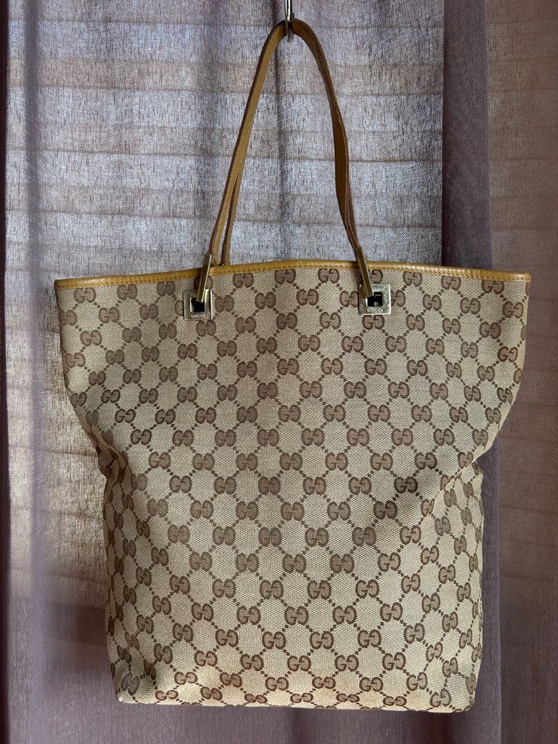 GUCCI GGパターン ハンドバッグ ベージュ