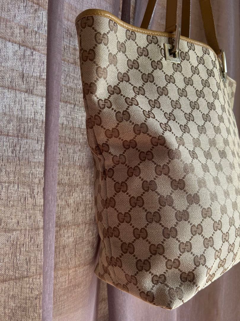 GUCCI GGパターン ハンドバッグ ベージュ