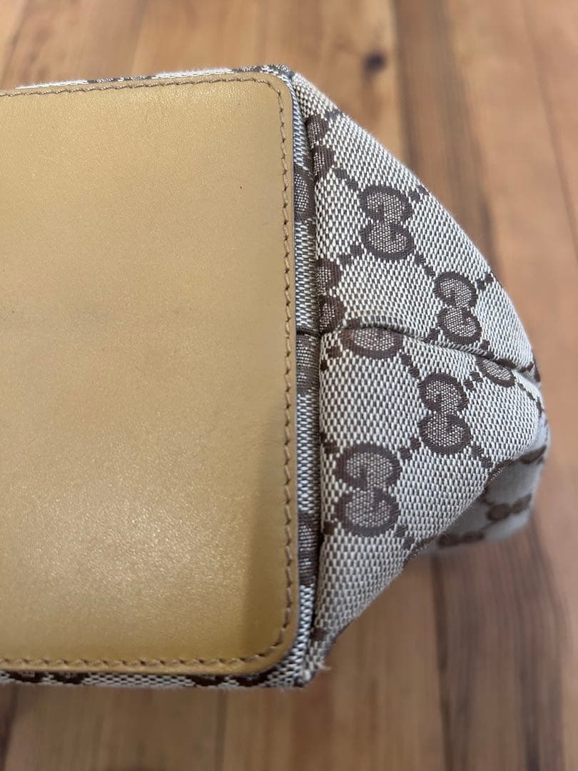 GUCCI GGパターン ハンドバッグ ベージュ