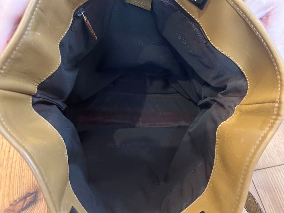 GUCCI GGパターン ハンドバッグ ベージュ