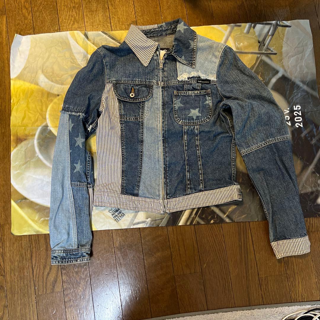D&G デニムジャケット Sサイズ ストライプ