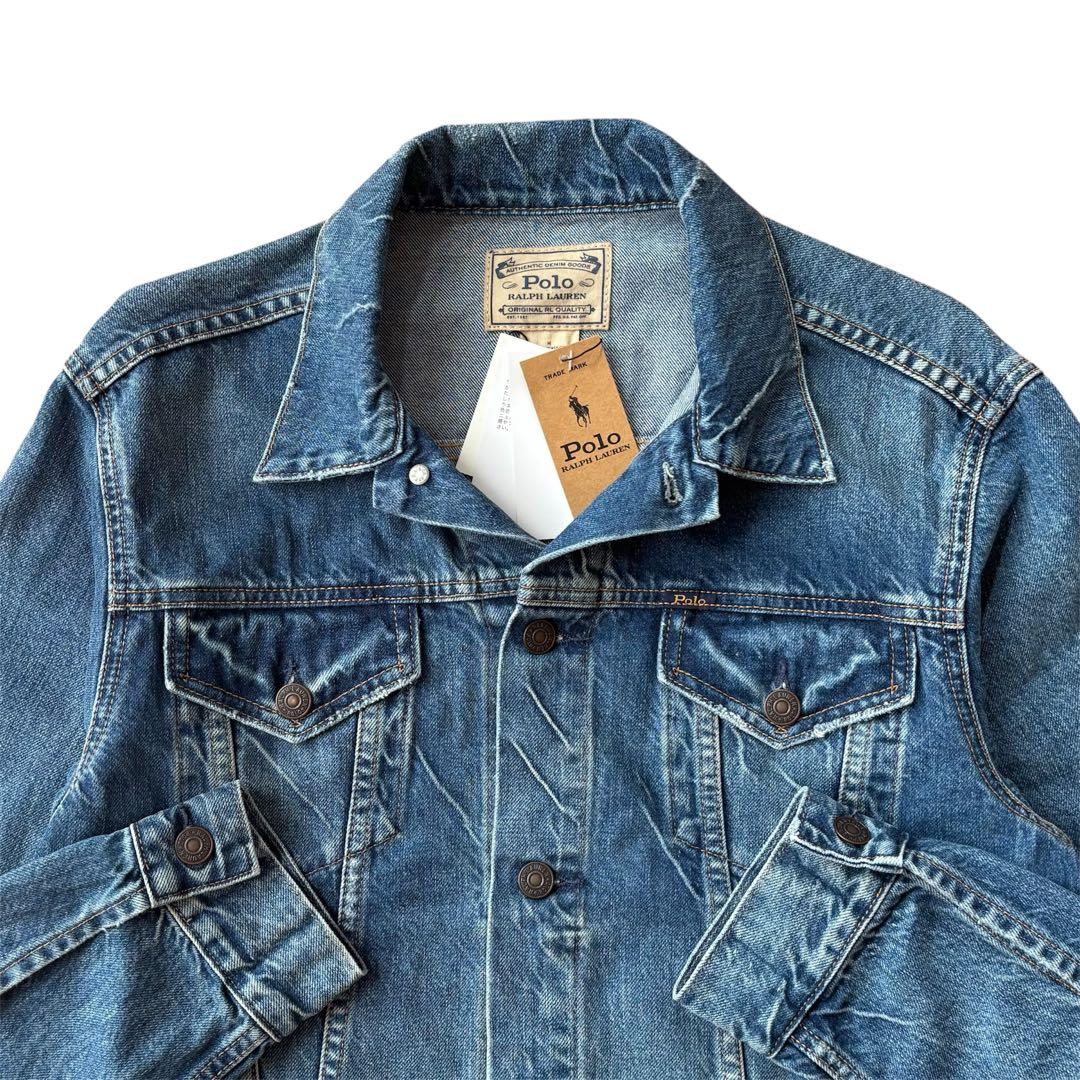 新品タグ付き Polo Ralph Lauren デニムトラッカージャケット M