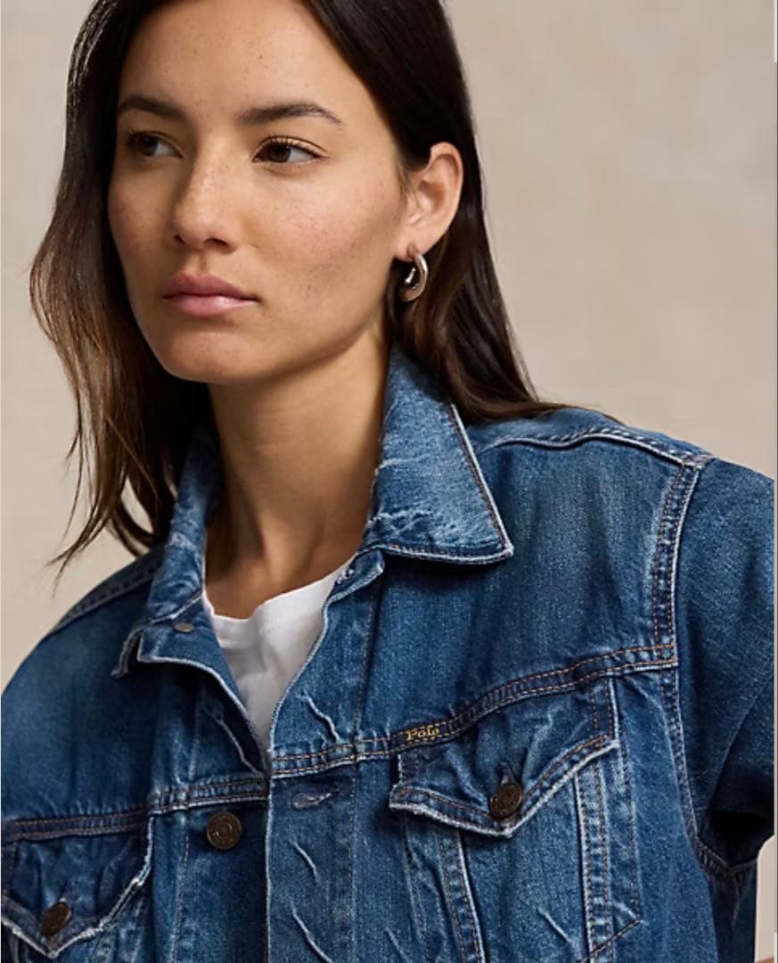 新品タグ付き Polo Ralph Lauren デニムトラッカージャケット M