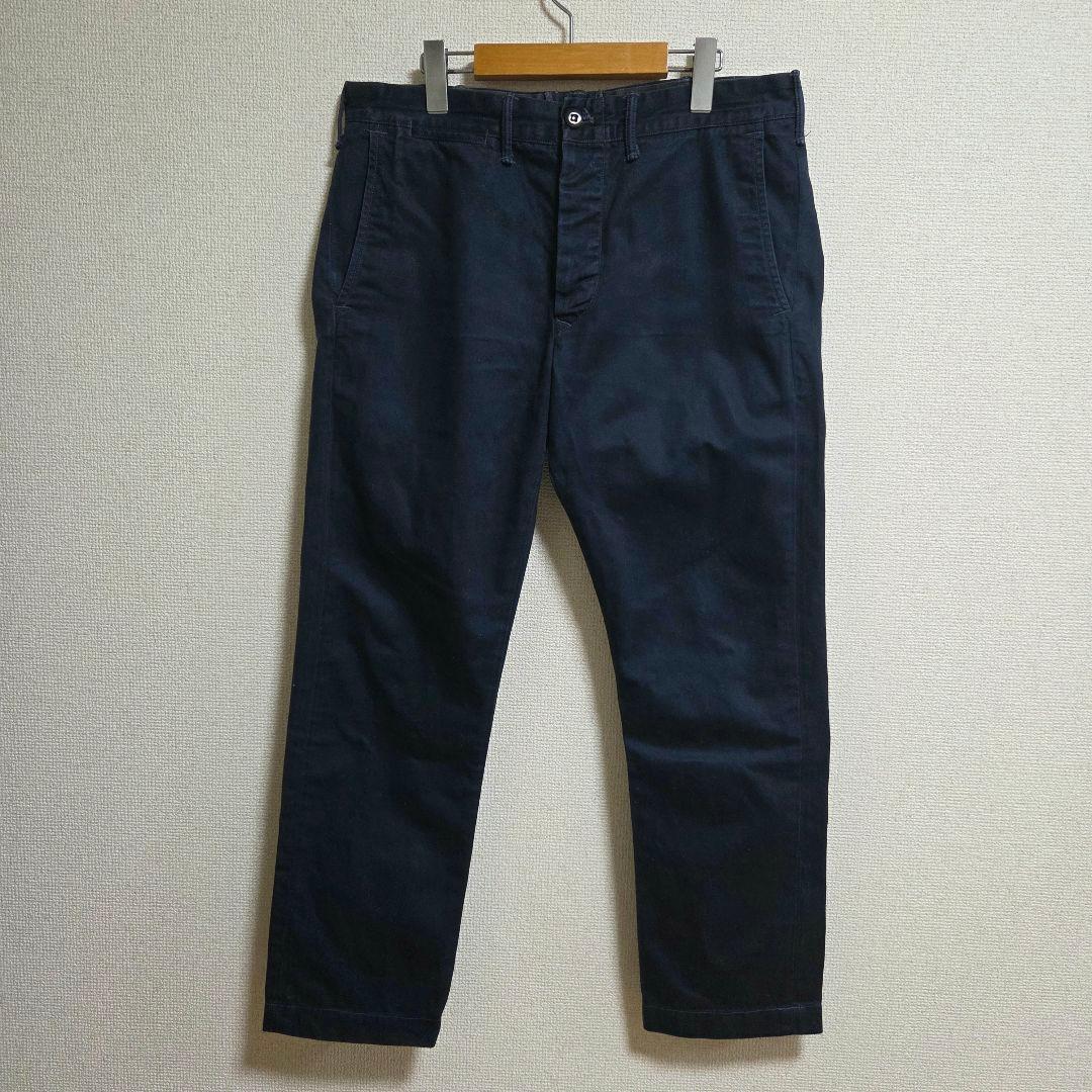 RRL ダブルアールエル スリム コットン チノパンツ ネイビー