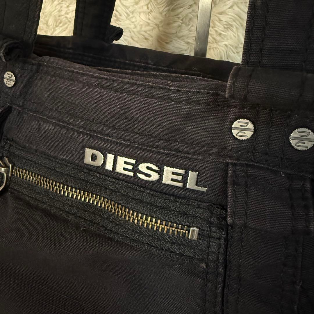 DIESEL archive l logo ショルダーバッグ　Y2K 黒