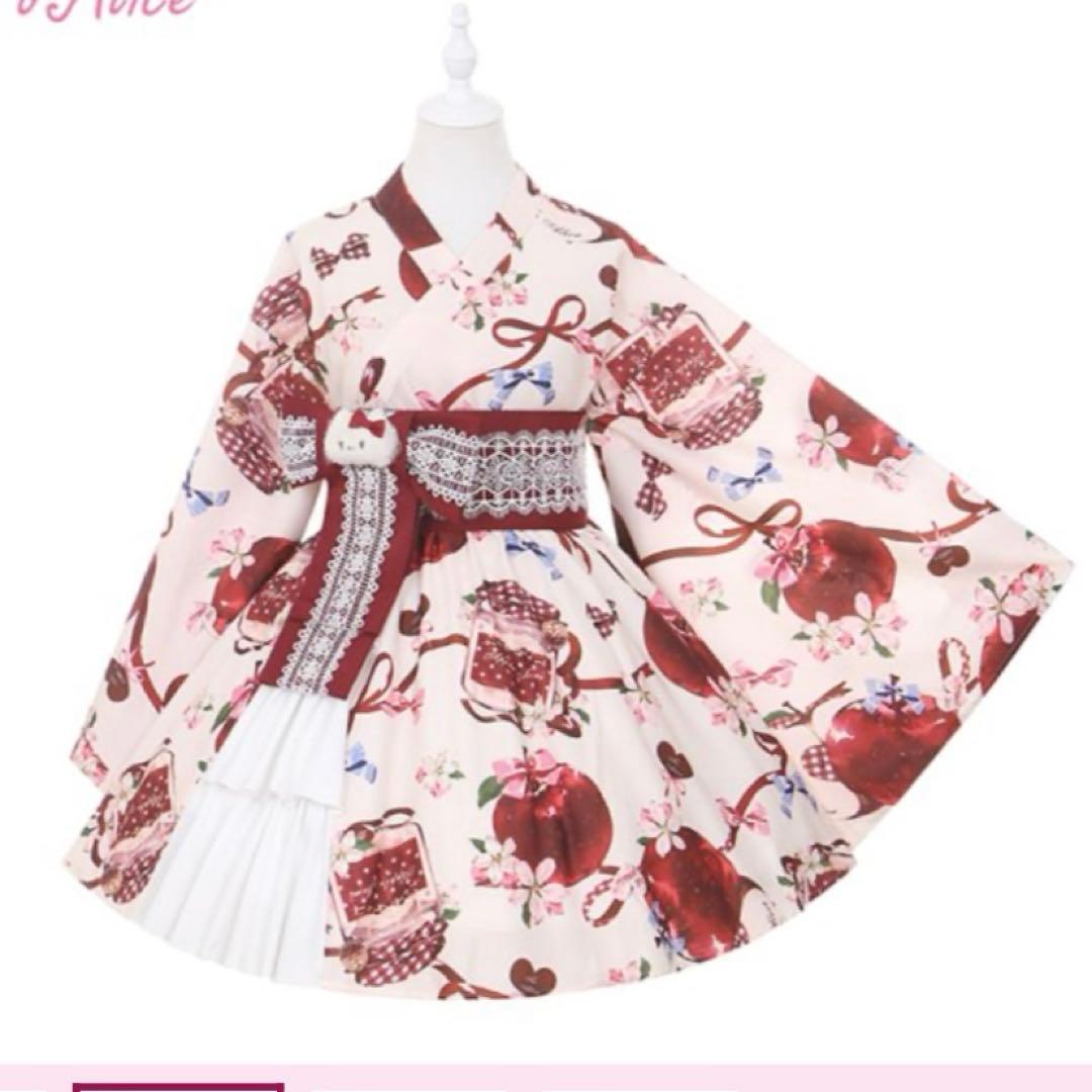 toalice林檎猫姫浴衣セット