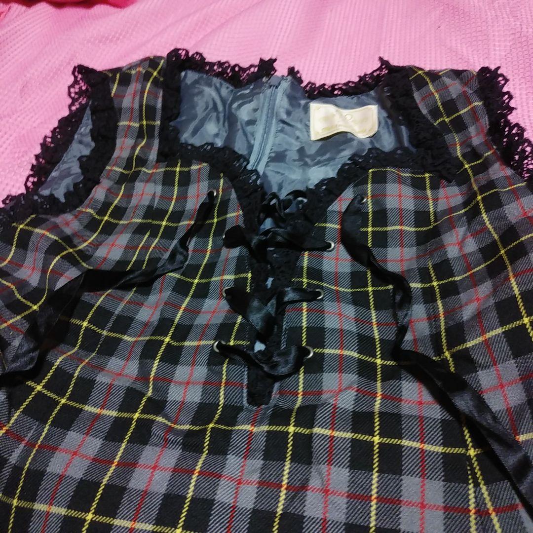 メタモルフォーゼ　チェック柄JSK　ブルマ付き　ロリータ　ロリィタパンク　メタモ