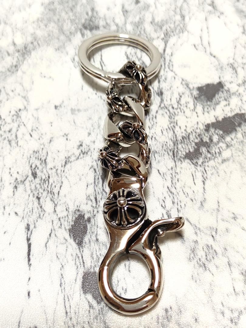 新品 シルバー925 チェーンスタイル キーホルダー シンプル ユニセックス