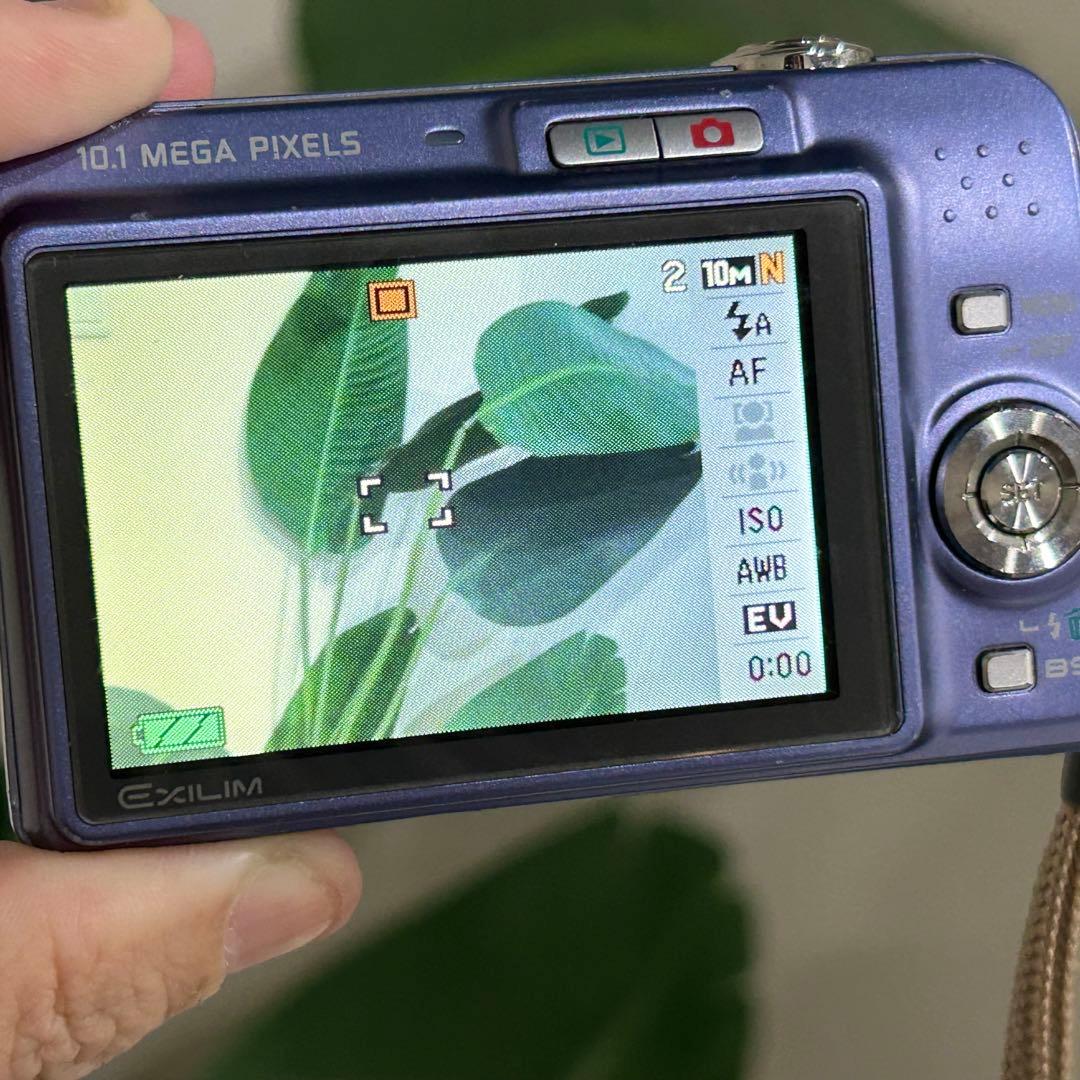 【美品】CASIO EXILIM EX-Z1080 パープル ブルー　デジカメ