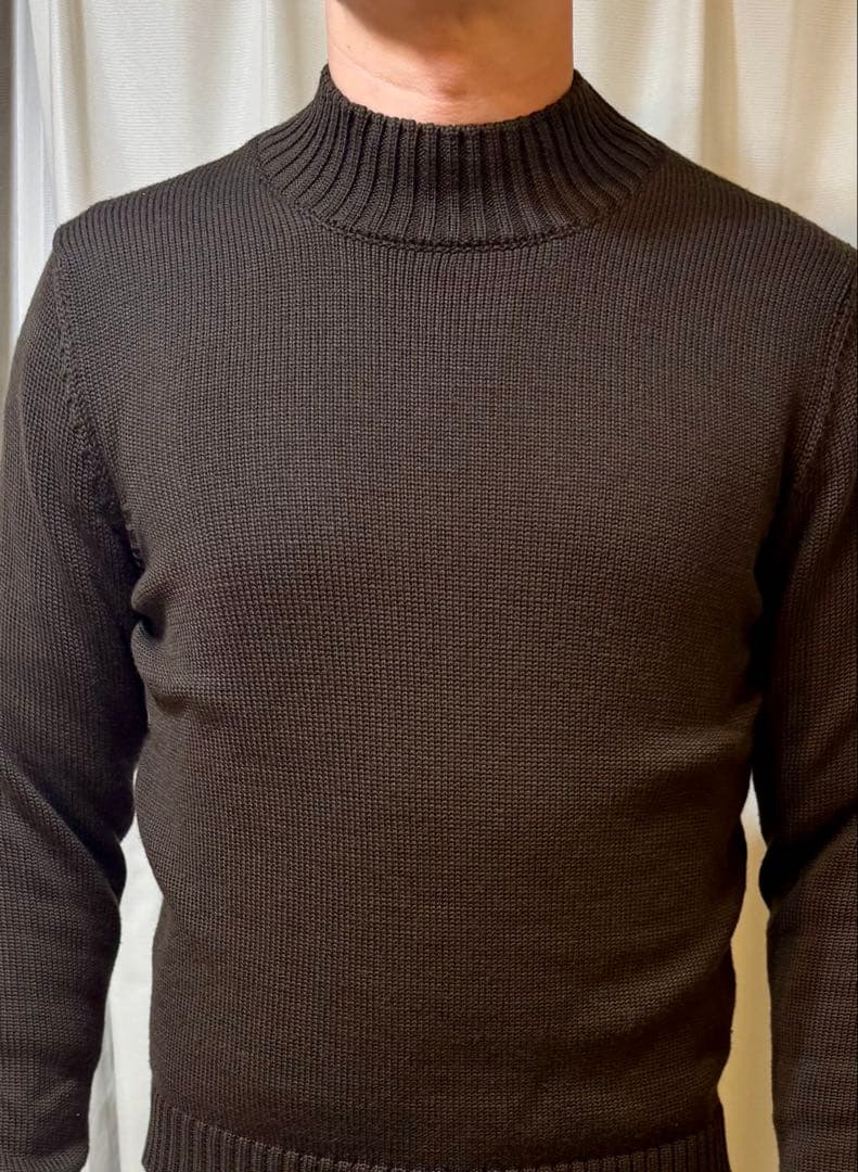 Zanone ザノーネ モックネック ニット ブラウン 美品